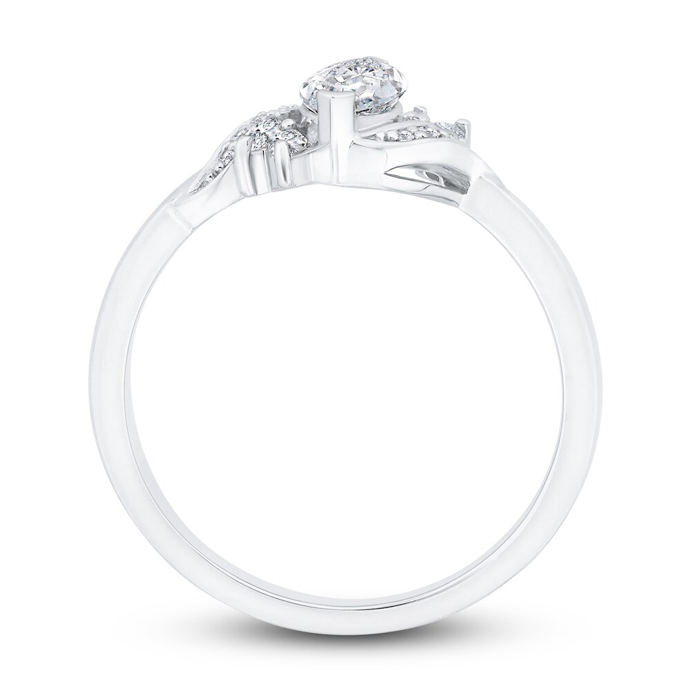 Diamond Engagement Ring 5/8 ct tw Marquise/Round 14K White Gold y4WipAQ4 Diamond Engagement Ring 5/8 ct tw Marquise/Round 14K White Gold y4WipAQ4