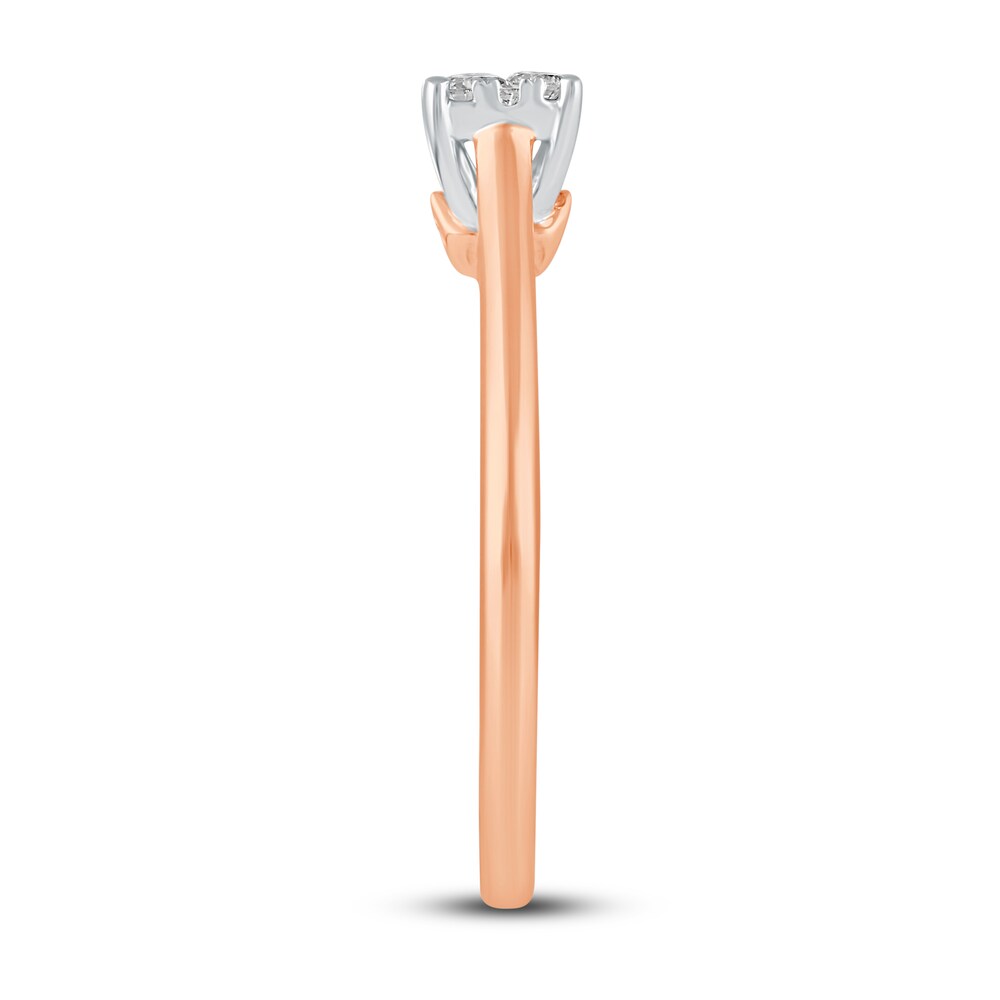 Diamond Engagement Ring 1/5 ct tw Round 14K Rose Gold y6CvKItU Diamond Engagement Ring 1/5 ct tw Round 14K Rose Gold y6CvKItU