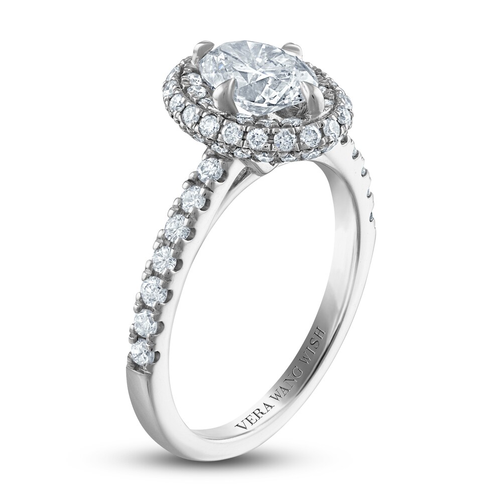 Vera Wang WISH Diamond Engagement Ring 2-3/8 ct tw Oval/ Round 18K White Gold yG4qgha3 Vera Wang WISH Diamond Engagement Ring 2-3/8 ct tw Oval/ Round 18K White Gold yG4qgha3
