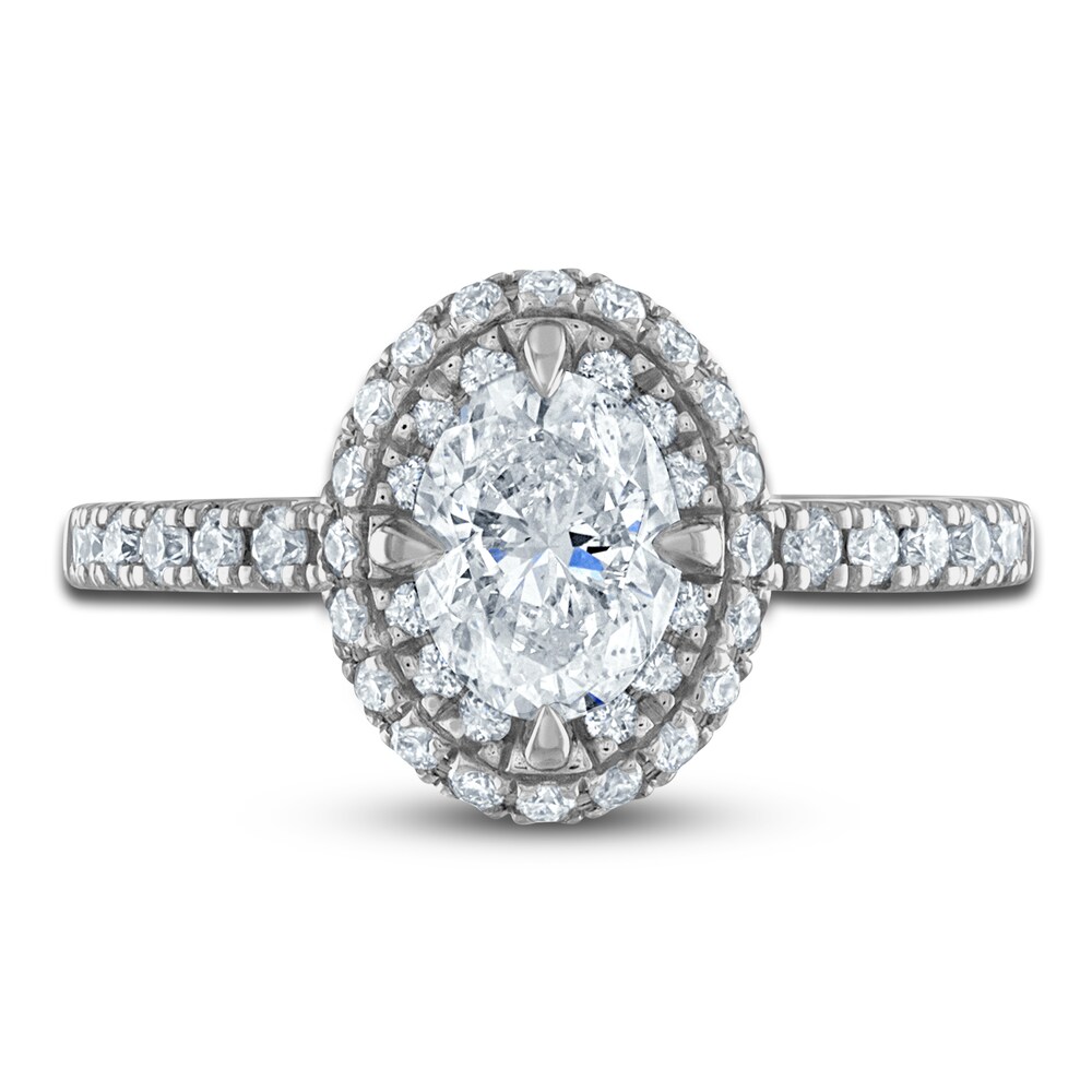 Vera Wang WISH Diamond Engagement Ring 2-3/8 ct tw Oval/ Round 18K White Gold yG4qgha3 Vera Wang WISH Diamond Engagement Ring 2-3/8 ct tw Oval/ Round 18K White Gold yG4qgha3