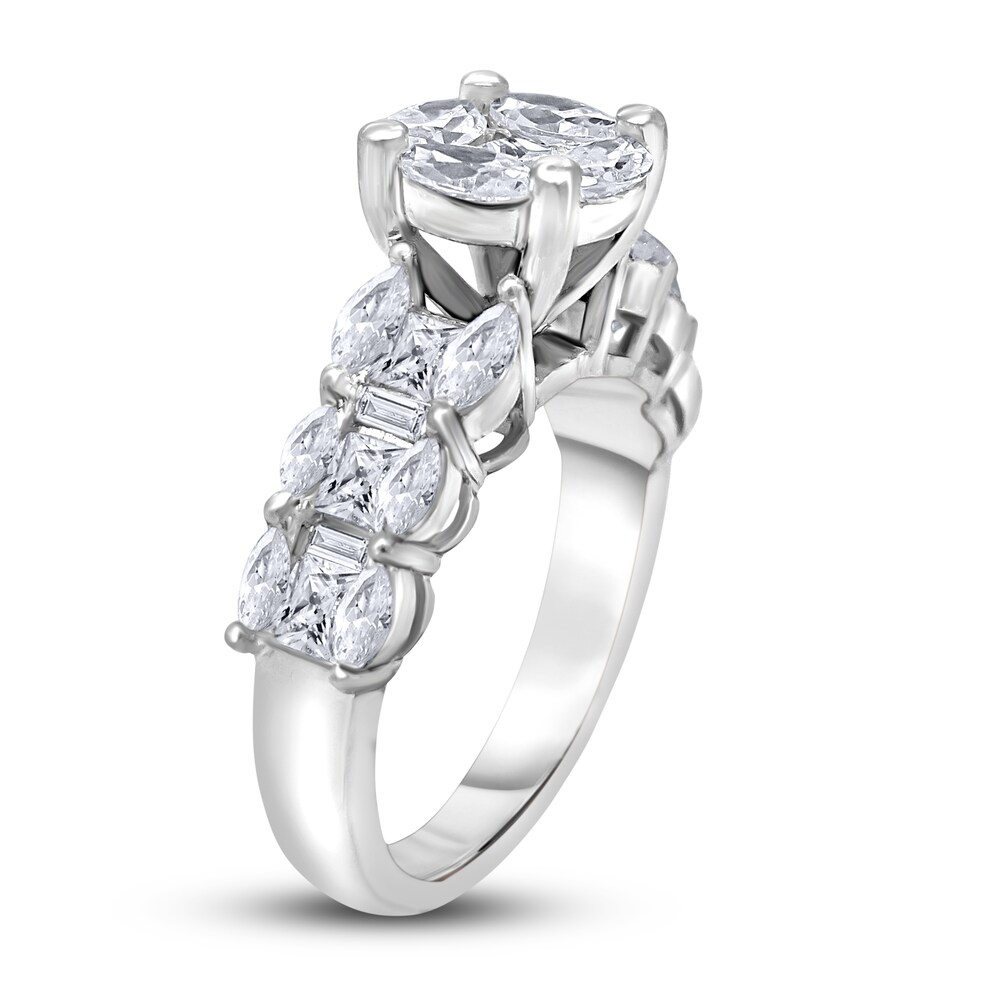 Diamond Engagement Ring 2-3/8 ct tw Princess/Marquise/Baguette 14K White Gold yO1xIuql Diamond Engagement Ring 2-3/8 ct tw Princess/Marquise/Baguette 14K White Gold yO1xIuql