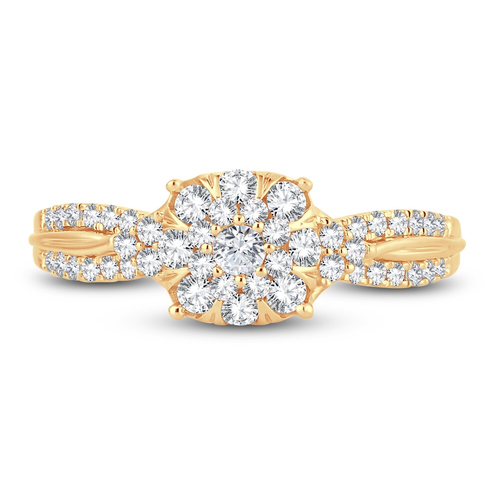 Diamond Ring 1/2 ct tw Round 14K Yellow Gold ygZH3Wv9 Diamond Ring 1/2 ct tw Round 14K Yellow Gold ygZH3Wv9