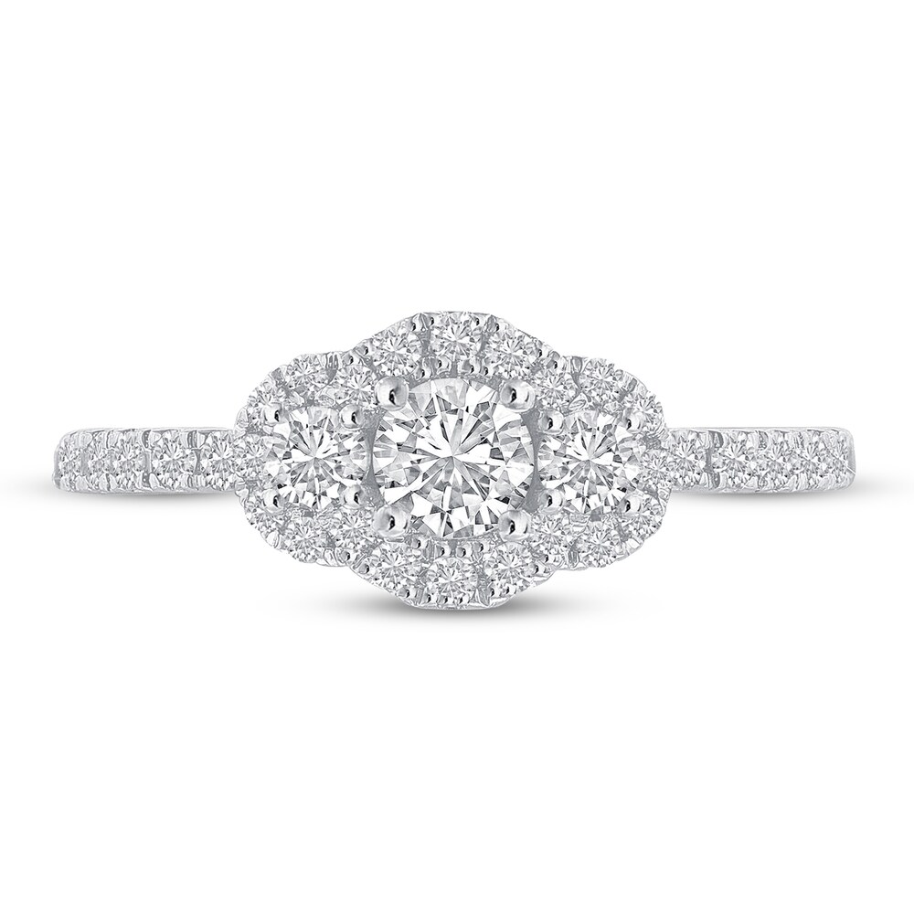 Diamond Engagement Ring 5/8 ct tw Round 14K White Gold ypi66lrU Diamond Engagement Ring 5/8 ct tw Round 14K White Gold ypi66lrU