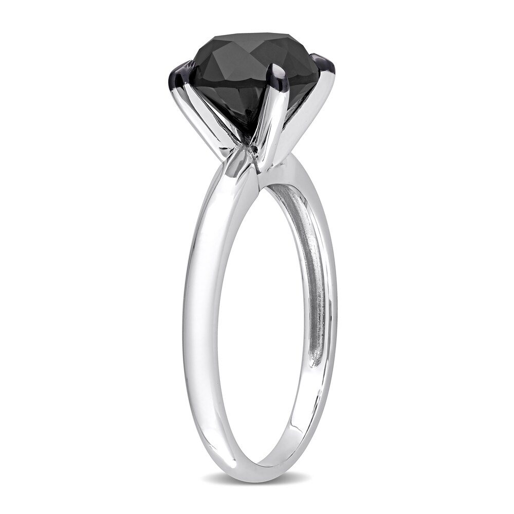 Black Diamond Solitaire Engagement Ring 3 ct tw Round-cut 14K White Gold z1ieUJuP Black Diamond Solitaire Engagement Ring 3 ct tw Round-cut 14K White Gold z1ieUJuP