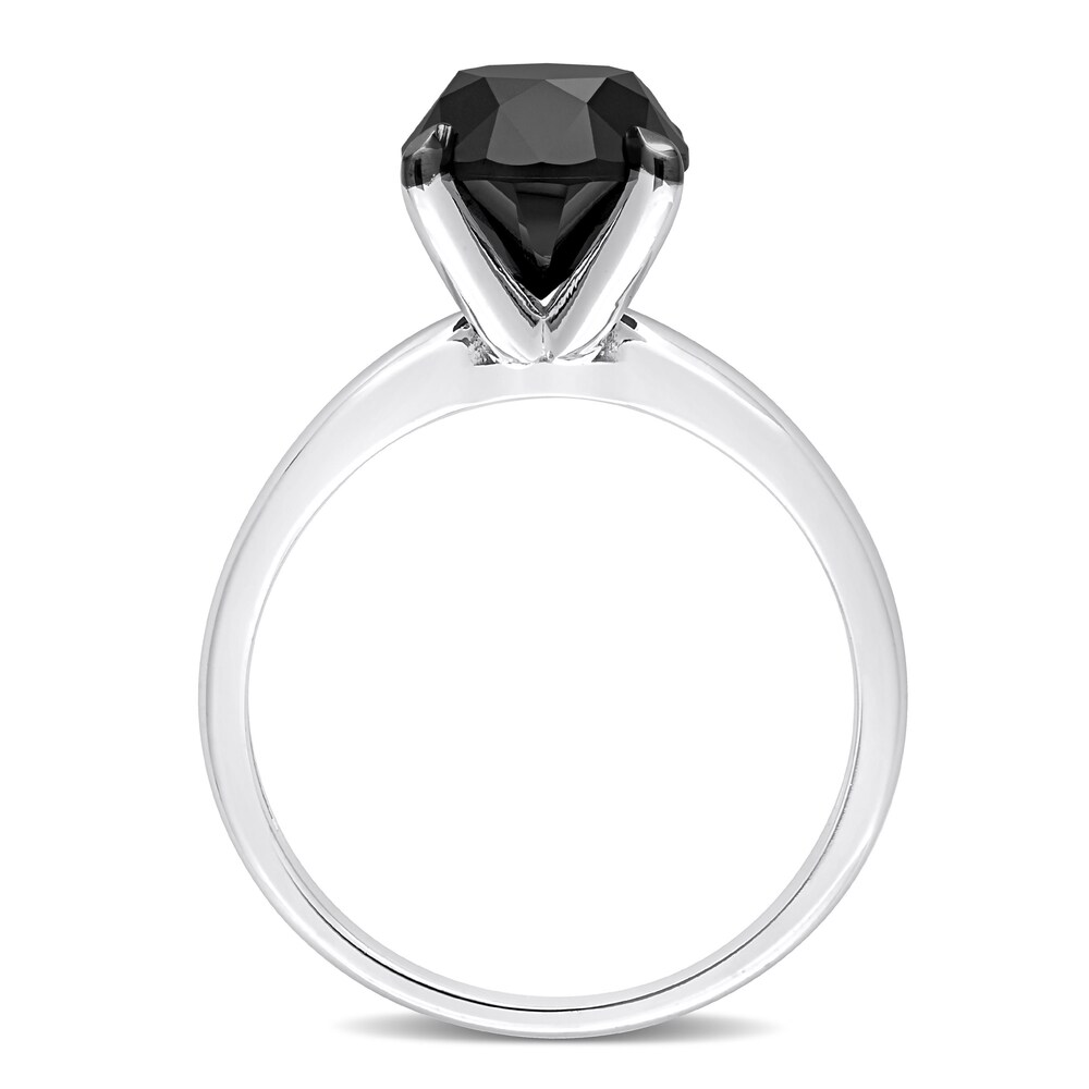 Black Diamond Solitaire Engagement Ring 3 ct tw Round-cut 14K White Gold z1ieUJuP Black Diamond Solitaire Engagement Ring 3 ct tw Round-cut 14K White Gold z1ieUJuP