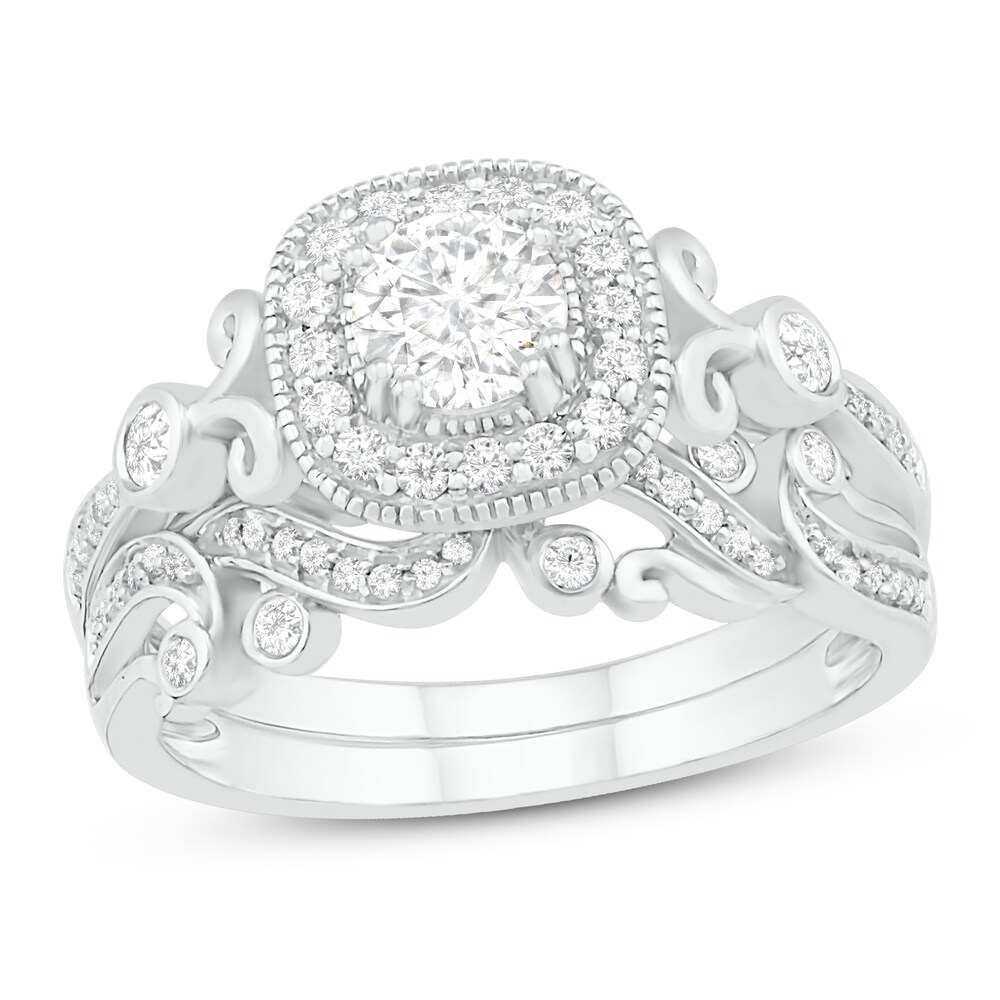 Diamond Bridal Set 5/8 ct tw Round 14K White Gold zgVUXGJH Diamond Bridal Set 5/8 ct tw Round 14K White Gold zgVUXGJH