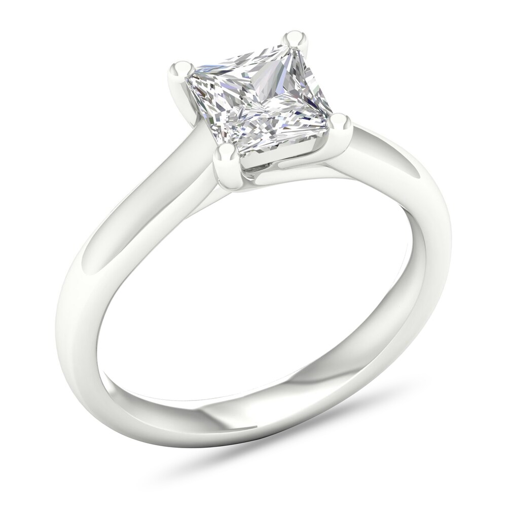 Diamond Solitaire Ring 1-1/2 ct tw Princess-cut Platinum (I1/I) zi3KQjsk Diamond Solitaire Ring 1-1/2 ct tw Princess-cut Platinum (I1/I) zi3KQjsk
