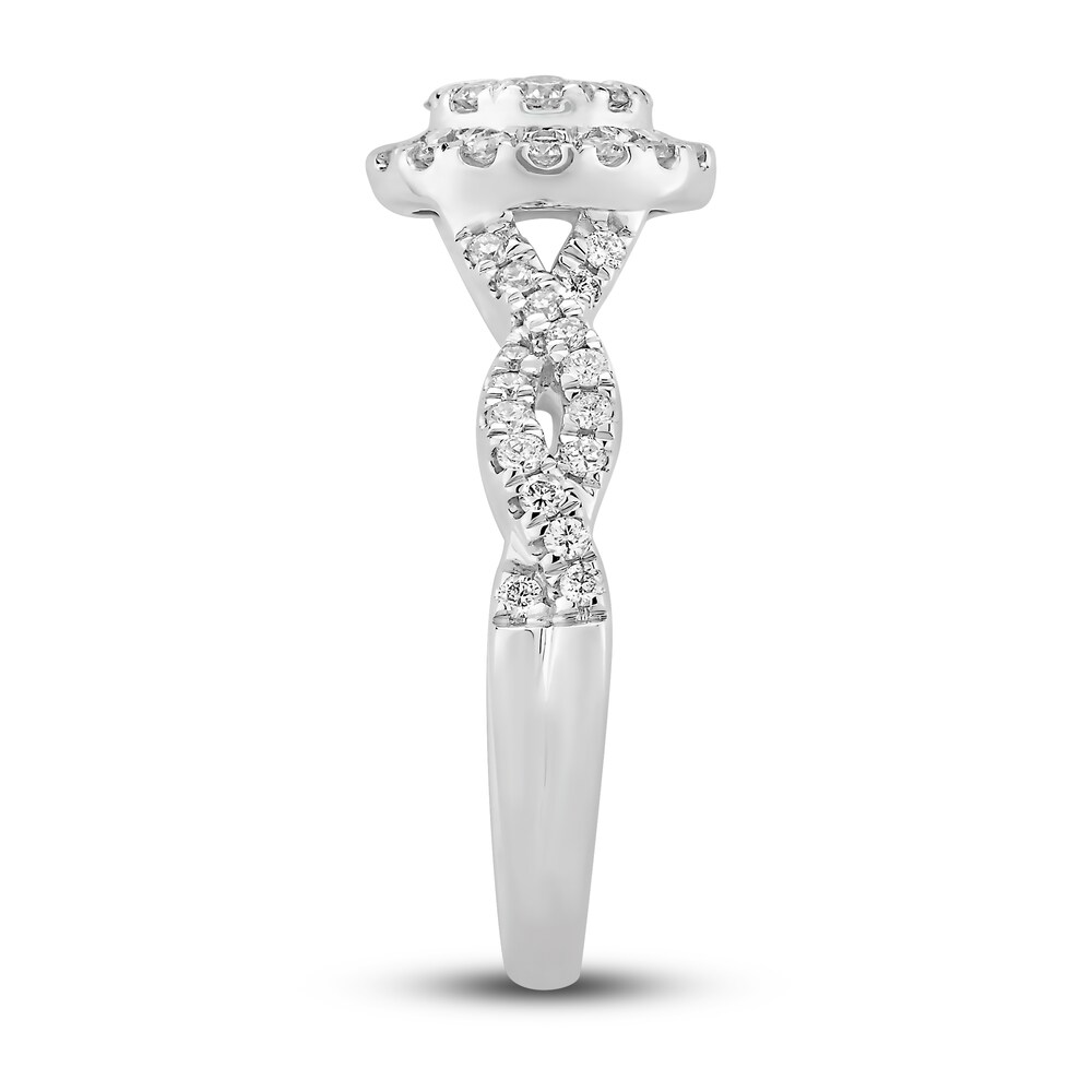 Diamond Ring 3/4 ct tw Round 14K White Gold zv8W6HCy Diamond Ring 3/4 ct tw Round 14K White Gold zv8W6HCy