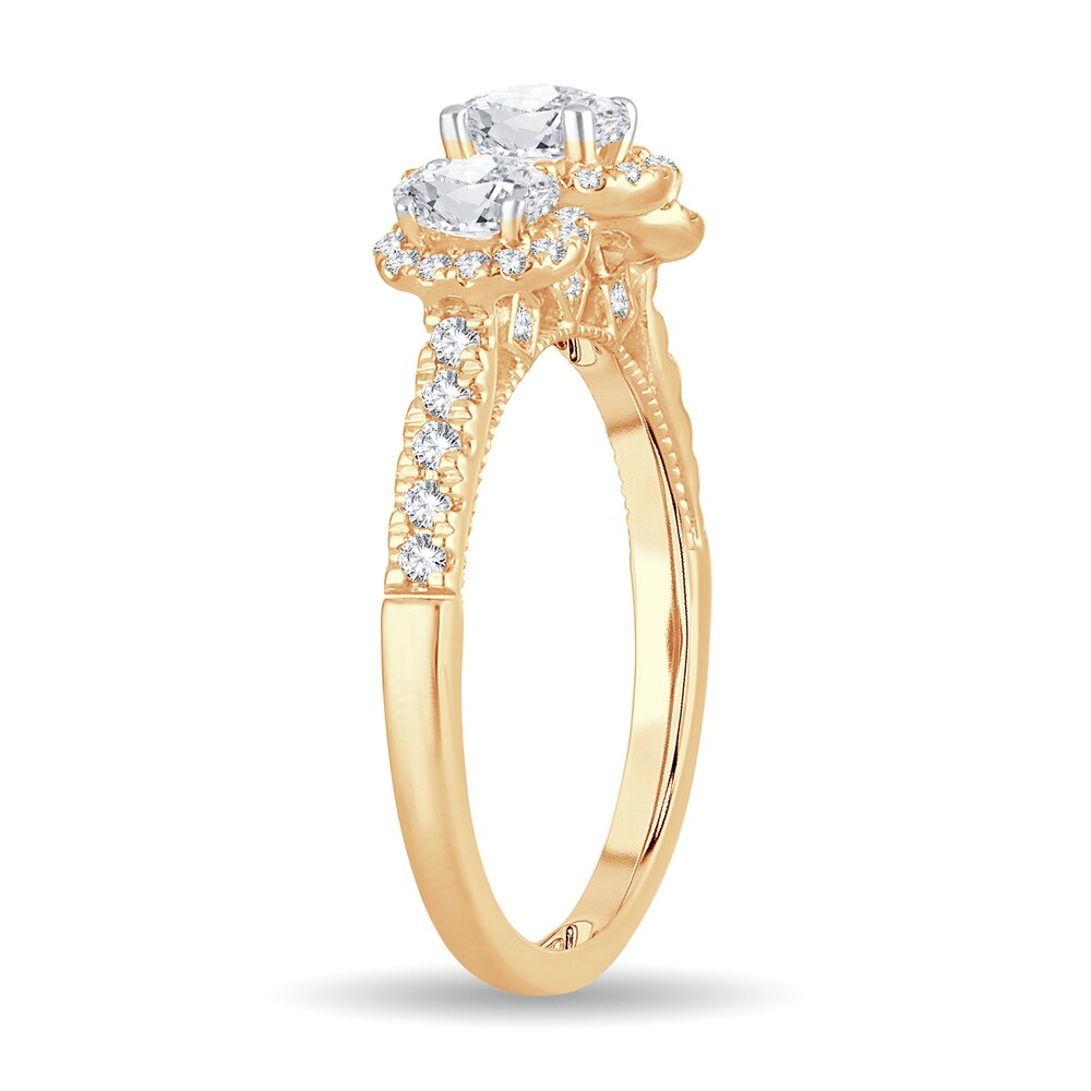 Diamond Ring 1 ct tw Oval 14K Yellow Gold zvcnuhOn Diamond Ring 1 ct tw Oval 14K Yellow Gold zvcnuhOn