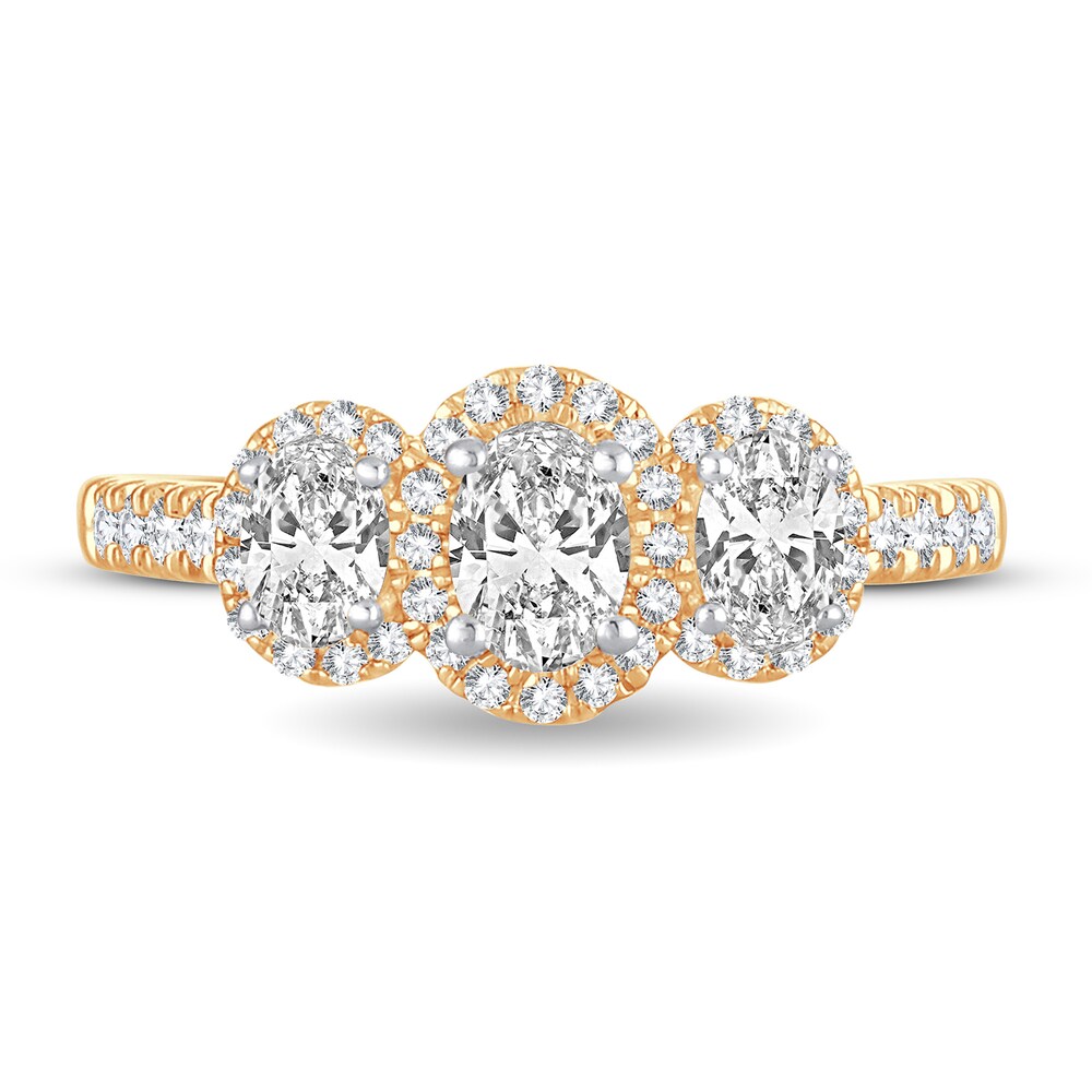 Diamond Ring 1 ct tw Oval 14K Yellow Gold zvcnuhOn Diamond Ring 1 ct tw Oval 14K Yellow Gold zvcnuhOn