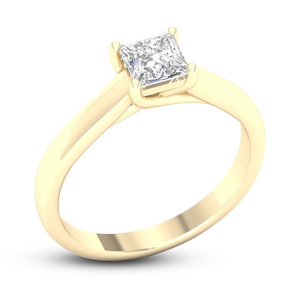 Diamond Solitaire Ring 1 ct tw Princess-cut 14K Yellow Gold (SI2/I) zzCOd6tP Diamond Solitaire Ring 1 ct tw Princess-cut 14K Yellow Gold (SI2/I) zzCOd6tP